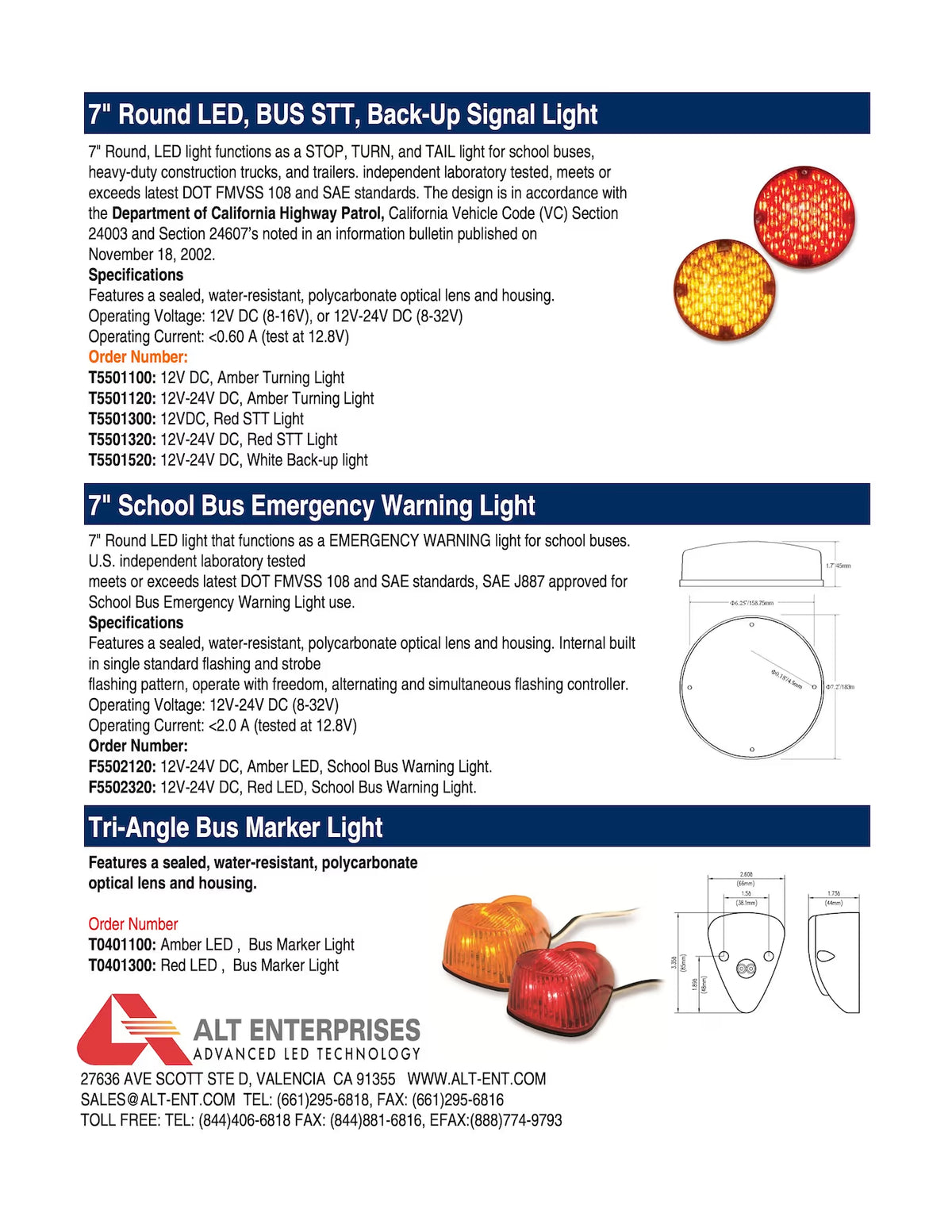 ALT School Bus Light