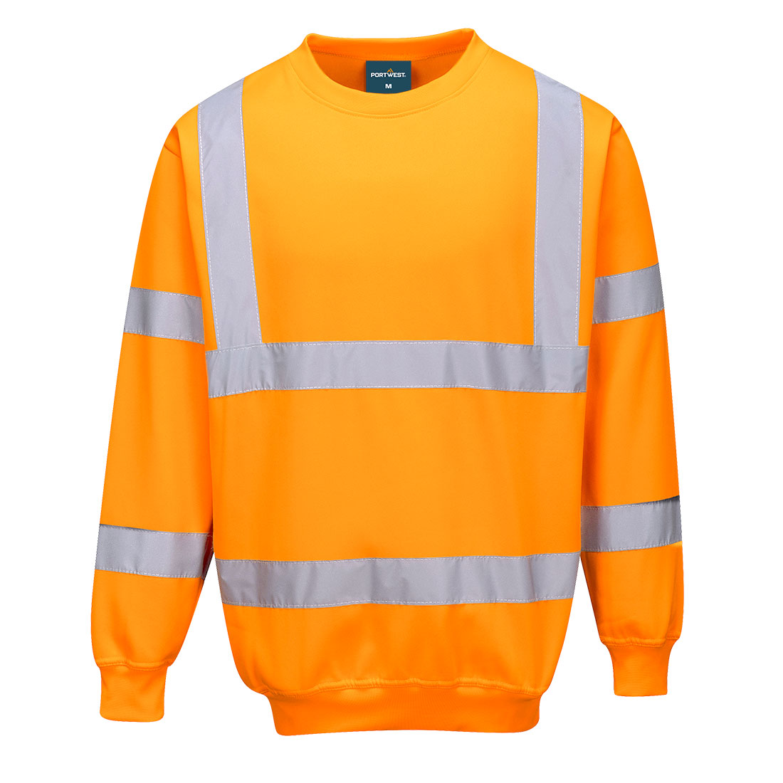 Portwest B303 Hi-Vis Sweatshirt - Orange, front