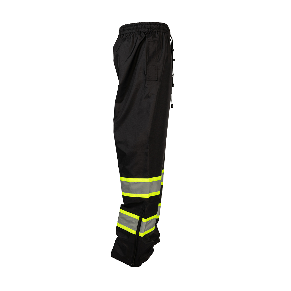 Petra Roc BKPP-LG Two-Tone Waterproof Drawstring Rain Pants - Black/Lime