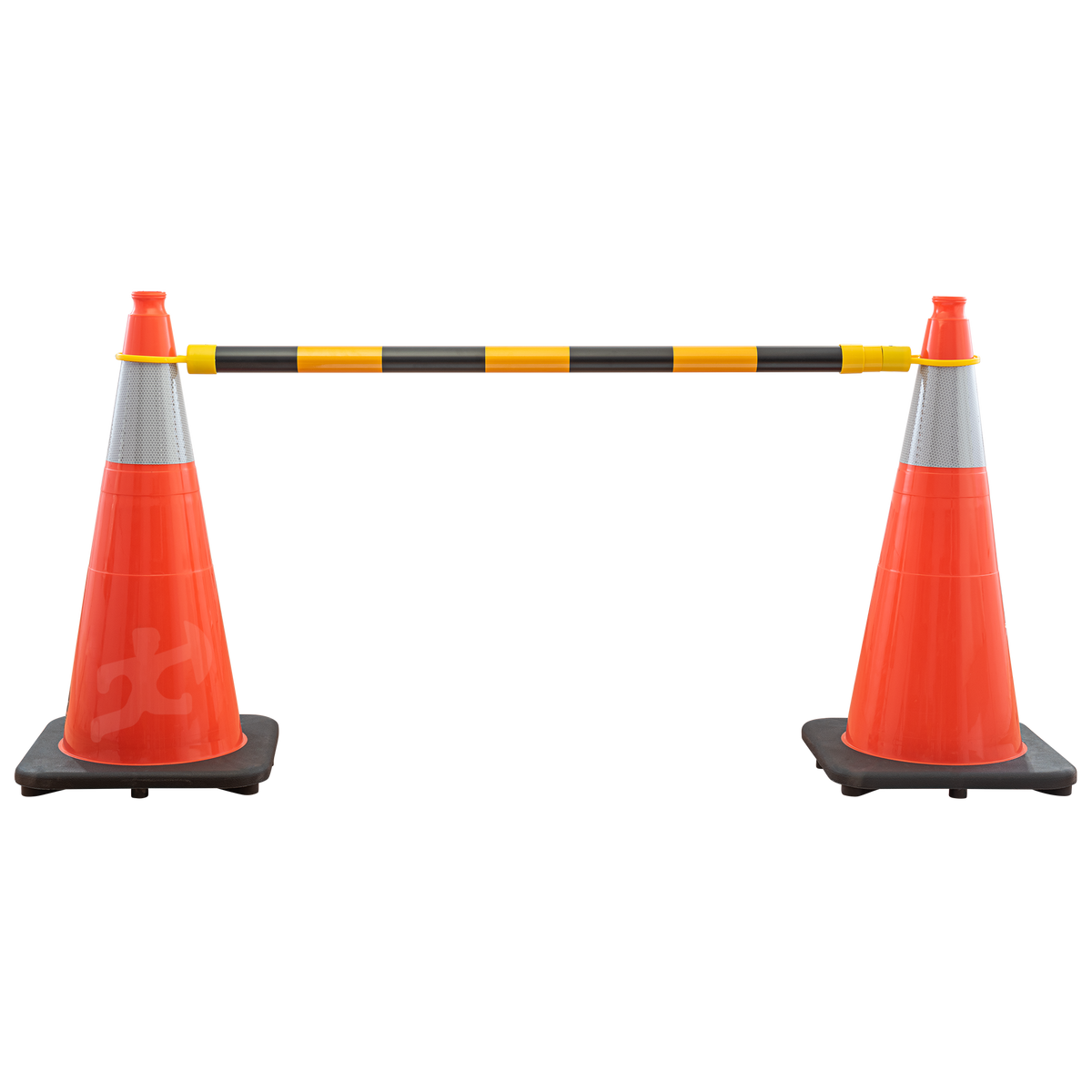 Xpose Safety Retractable Cone Bar - Black/Yellow