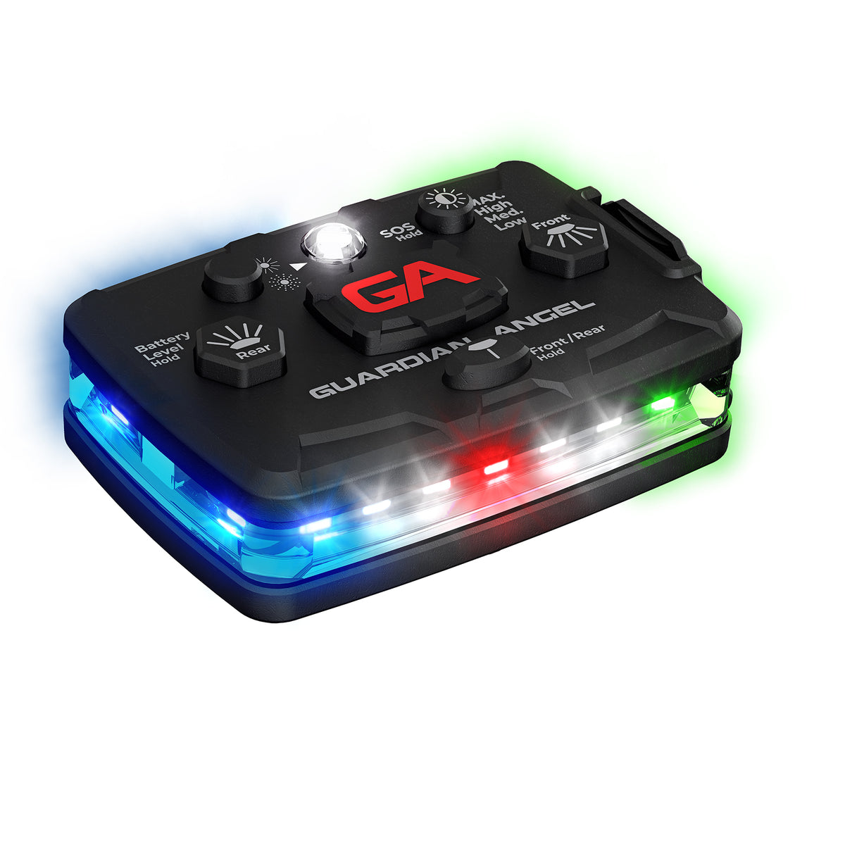 Guardian Angel Elite Series Green/Blue wearable safety light