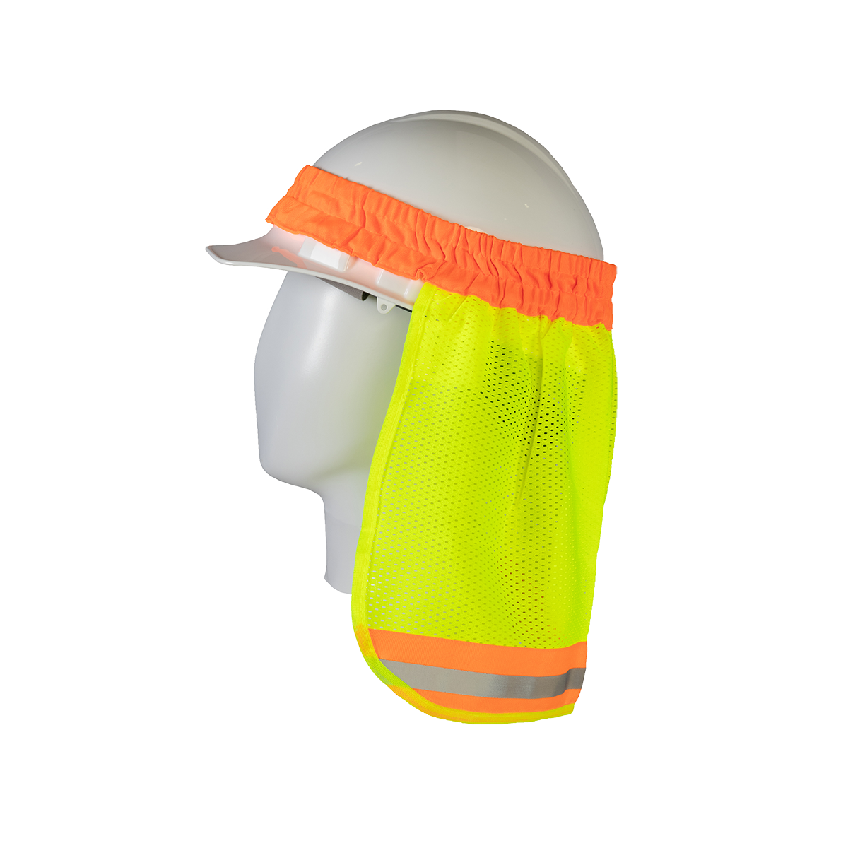Petra Roc HNS-L Hi-Vis Neck Sun Shield for Hard Hats - Lime