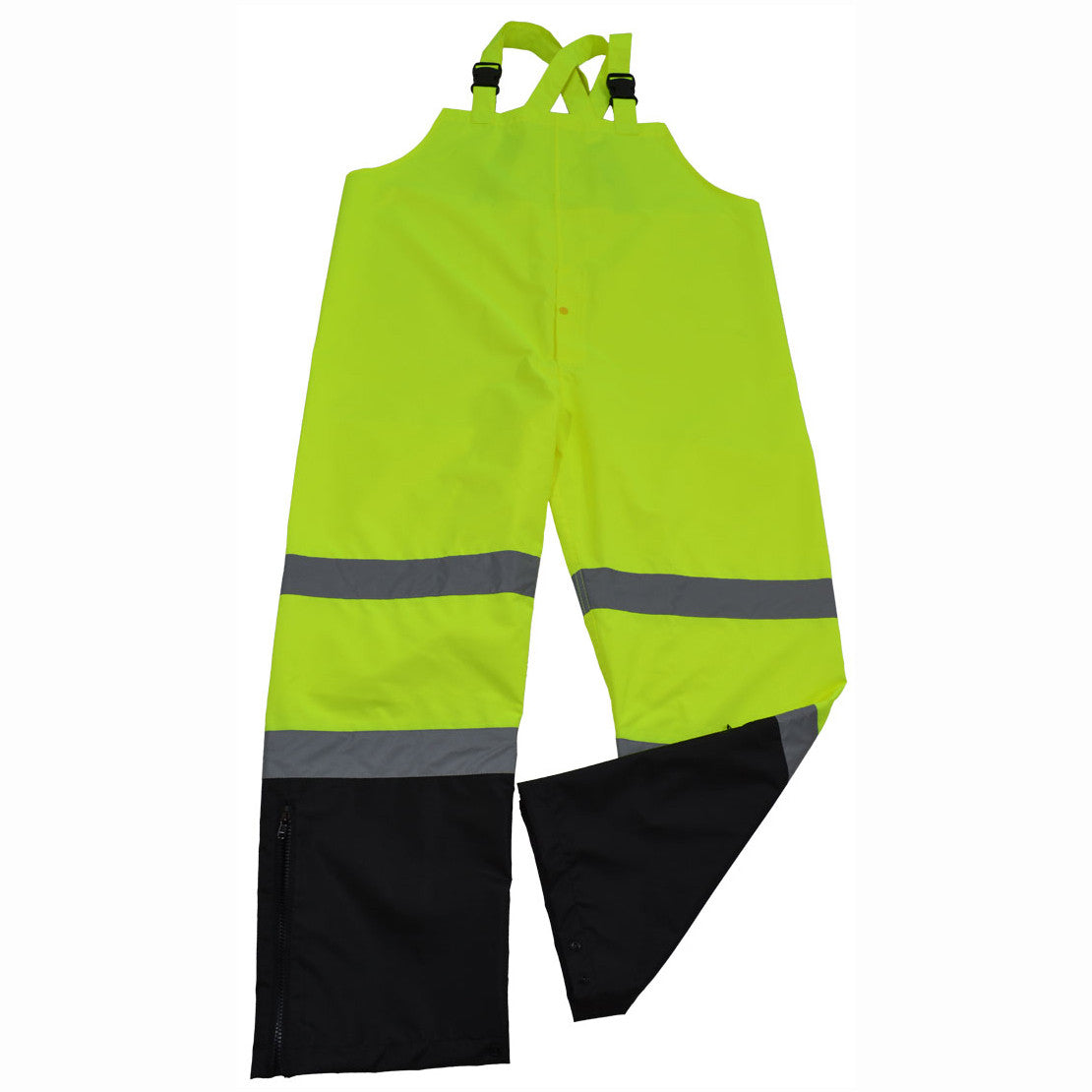 Petra Roc LBBIP-CE ANSI Class E Waterproof Rain Bib Pants - Lime/Black