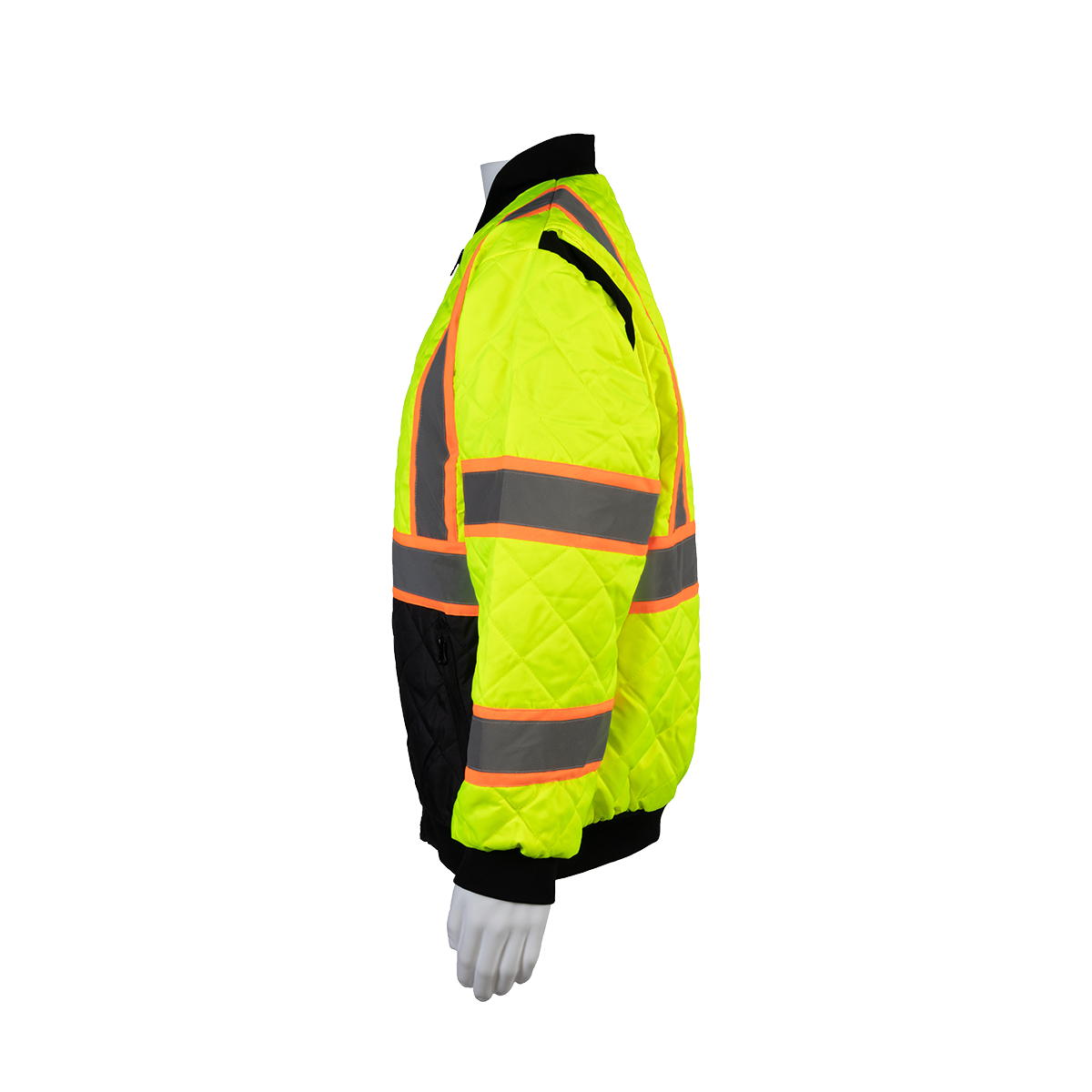 Petra Roc LOCQBJ-C3 ANSI Class 3 Ultra Light Warm Down Jacket - Lime/Orange/Black