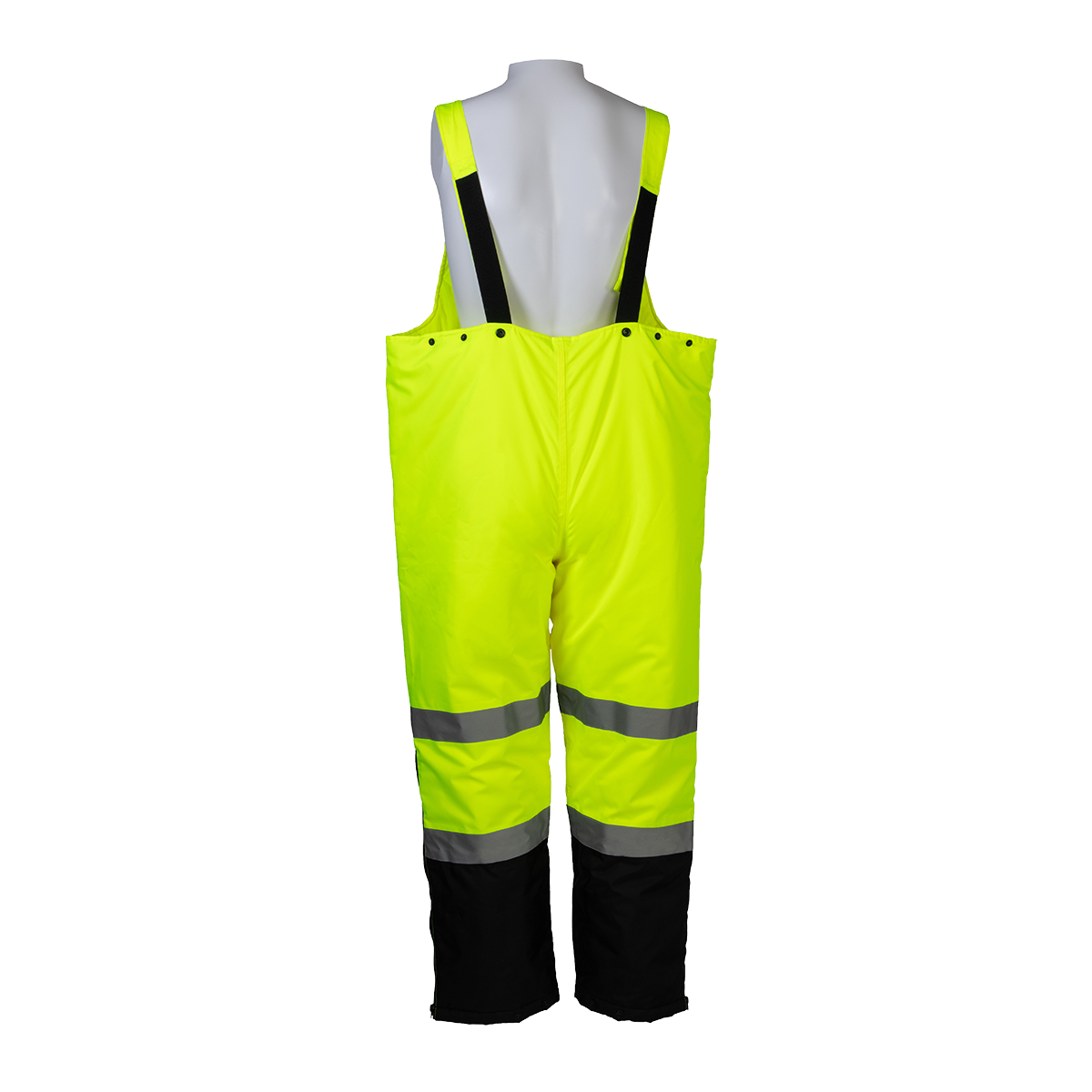 Petra Roc LQBBIP-CE ANSI Class E Waterproof Quilted Thermal Bib Rain Pants - Lime/Black