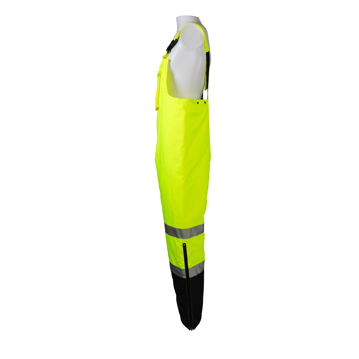 Petra Roc LQBBIP-CE ANSI Class E Waterproof Quilted Thermal Bib Rain Pants - Lime/Black