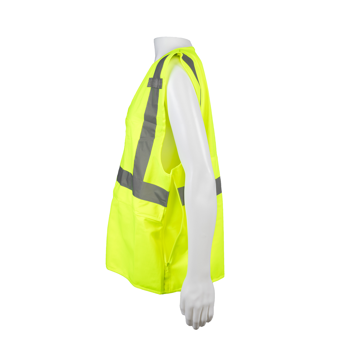 Petra Roc LV2-SUV ANSI Class 2 Deluxe Surveyor Safety Vest, Solid - Lime