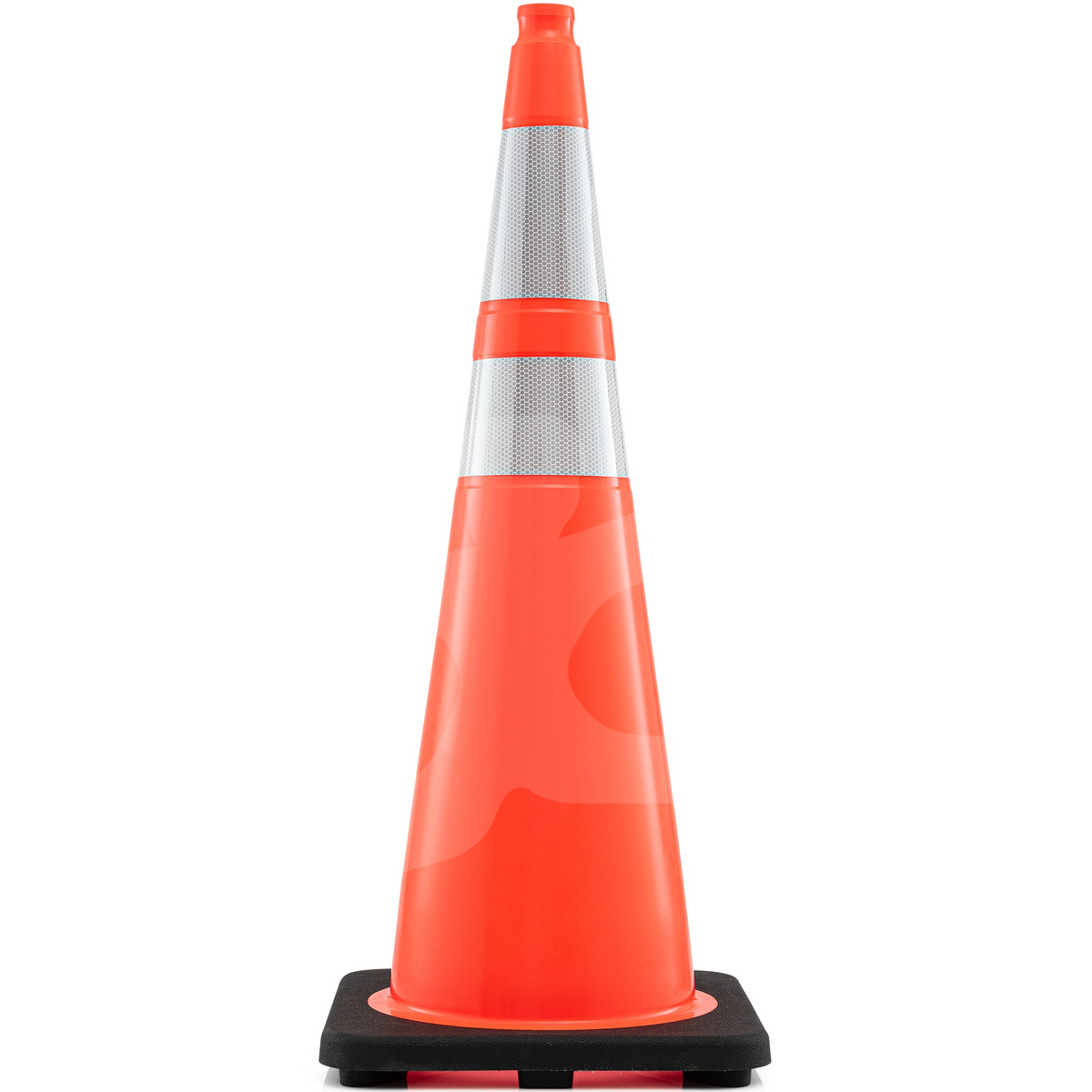 Xpose Safety 36" Orange Traffic Cone, 6" + 4" collars