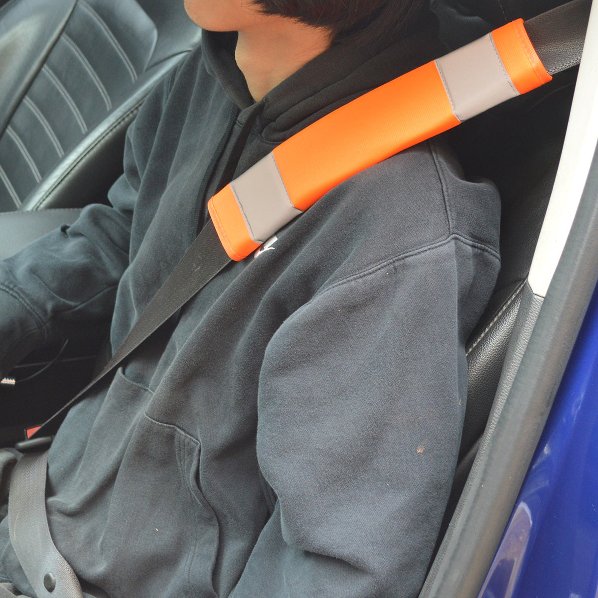 Petra Roc PADSBC-O Hi-Vis Padded Seat Belt Shoulder Covers (2-Pack) - Orange