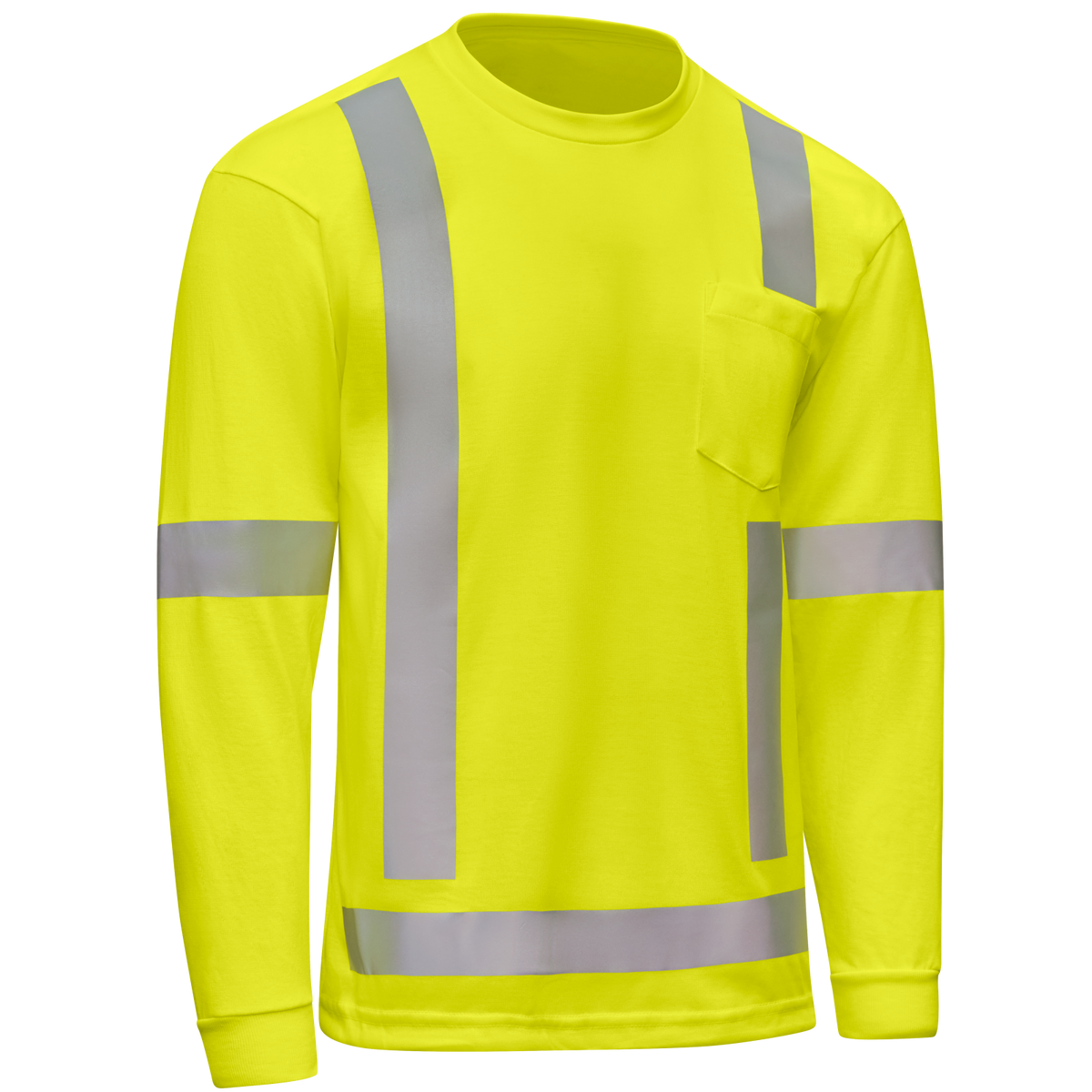 SK19HV Hi-Vis Long Sleeve Pocket T-Shirt - Type R Class 3