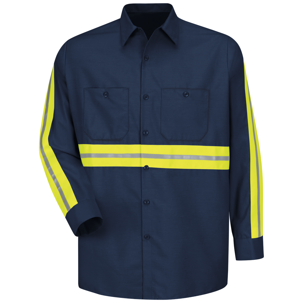 SP14 Long Sleeve Enhanced Visibility Industrial Work Shirt