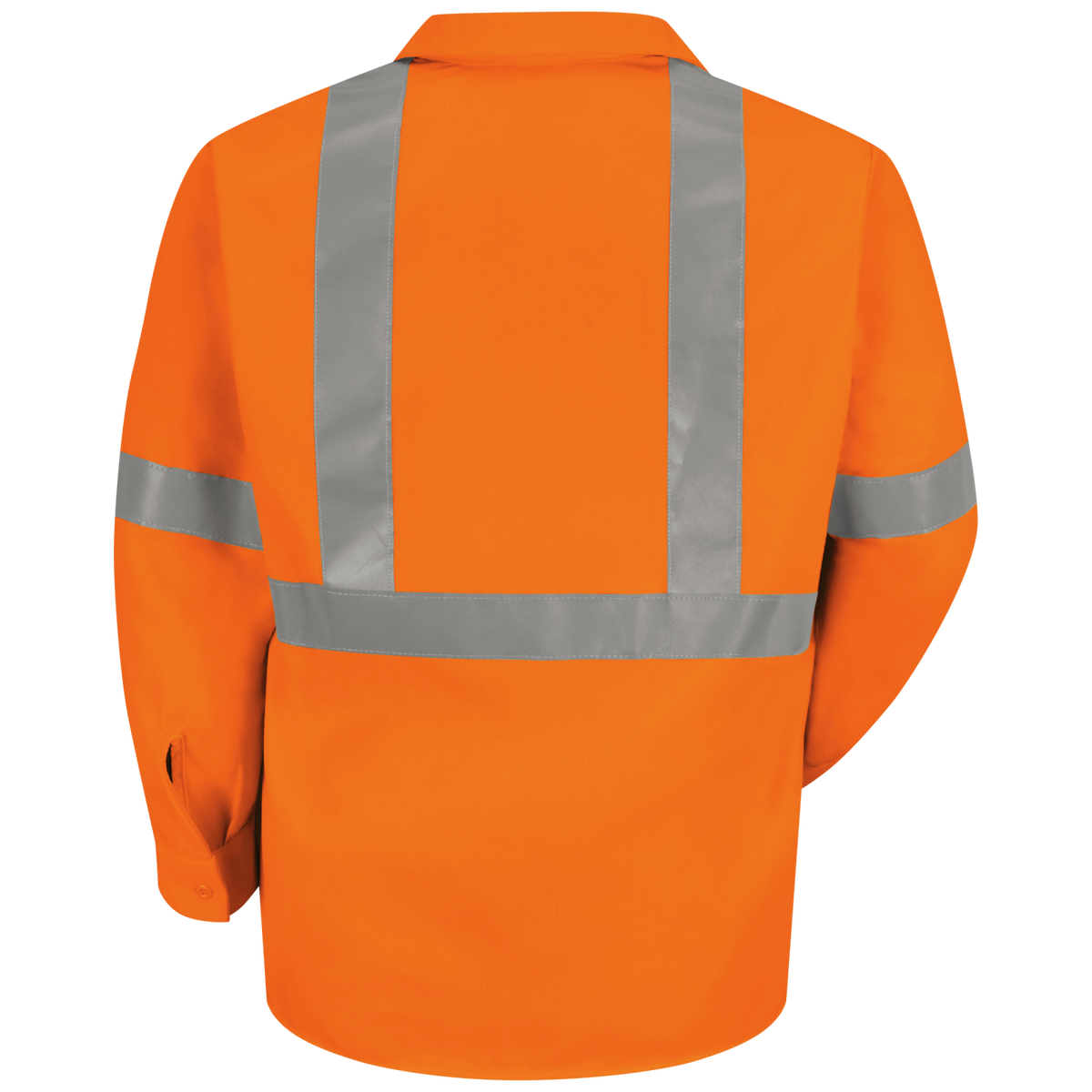 SS14O2 Hi-Vis Orange Long Sleeve Work Shirt - Type R Class 2