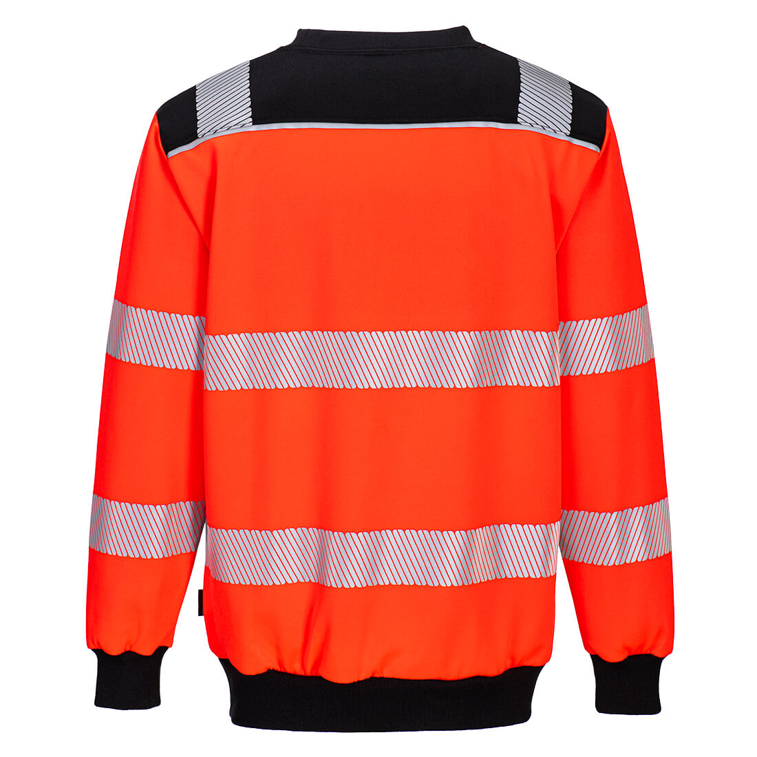 Portwest PW379 PW3 Hi-Vis Sweatshirt - Black, back