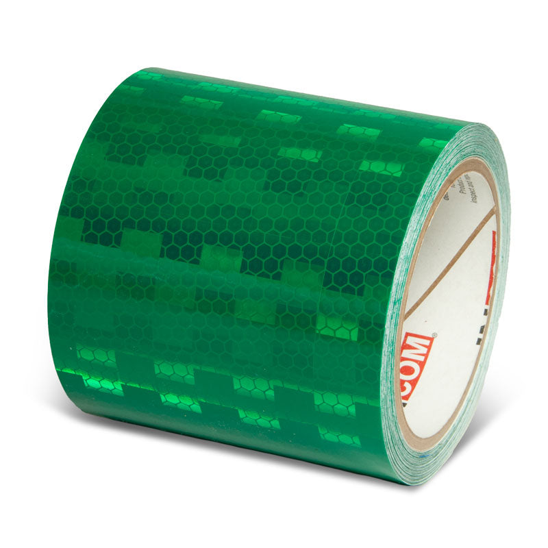 INCOM Prismatic Solid Color Tape Green 4 in