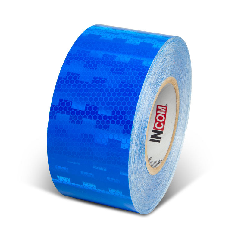 INCOM Prismatic Solid Color Tape 150 ft Blue 3 in
