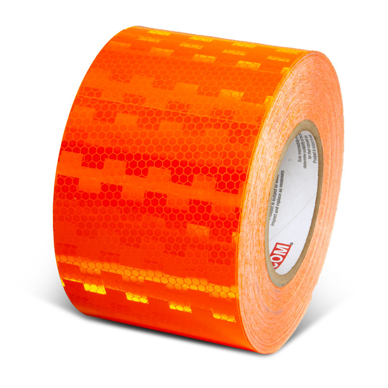 INCOM Prismatic Solid Color Tape 150 ft Orange 4 in