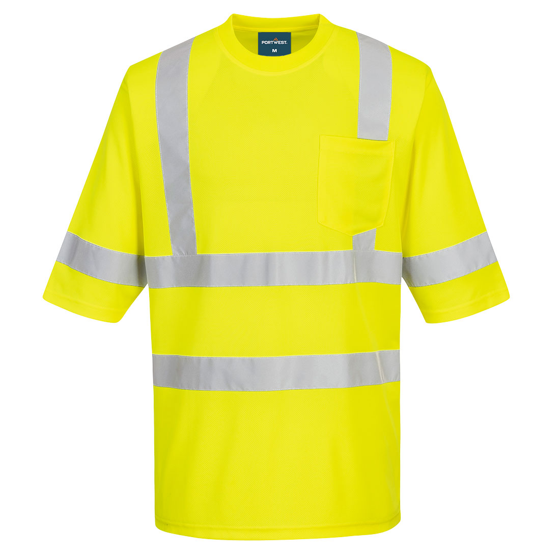 Portwest S393 Dayton Hi-Vis Class 3 T-Shirt S/S - Yellow, front
