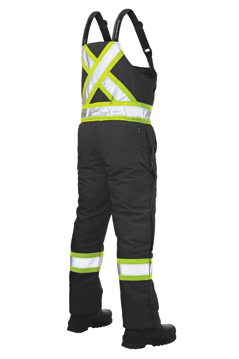 Tough Duck S757 bib overall Black back