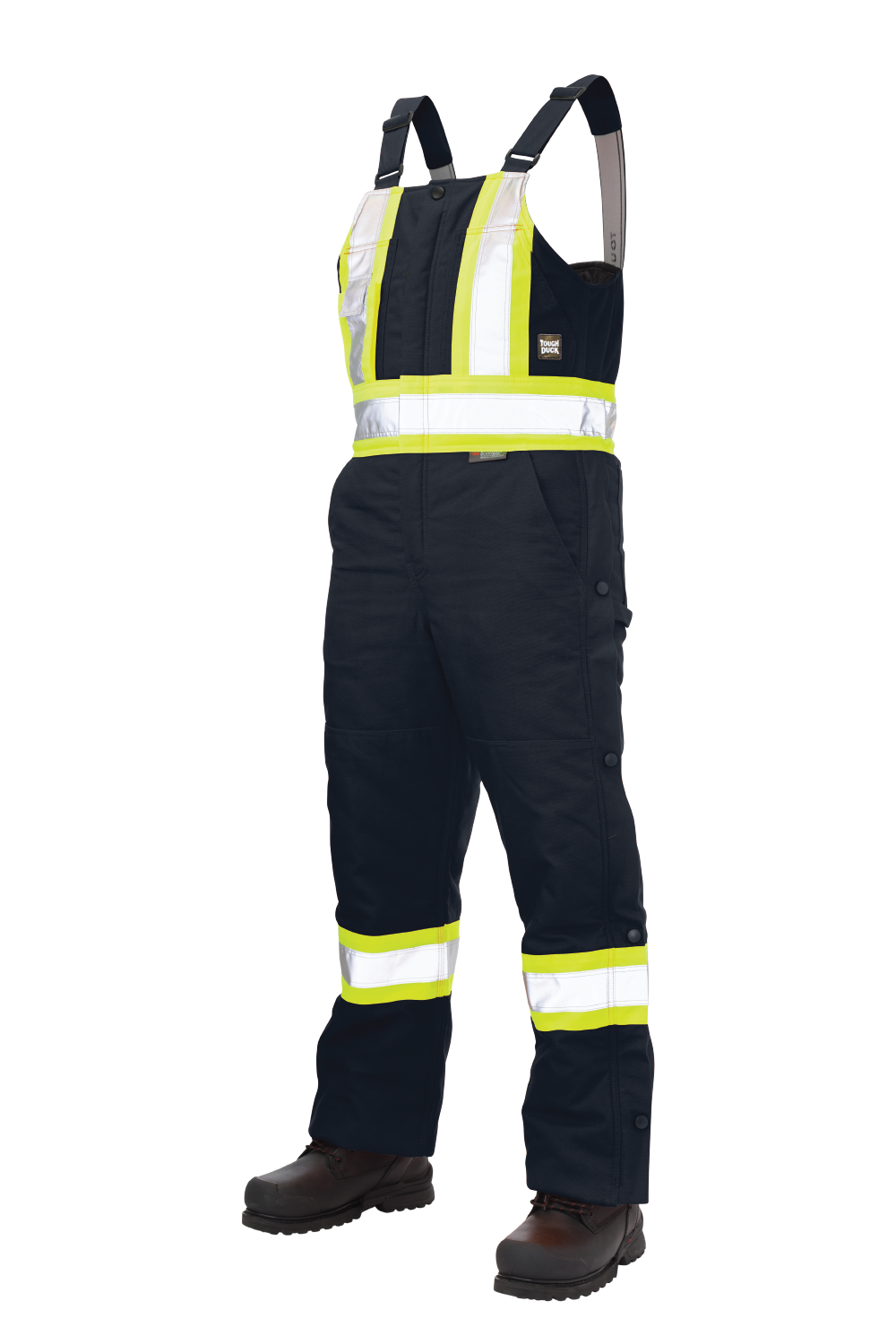 Tough Duck S757 Duck Insulated Safety Bib Overall - Navy