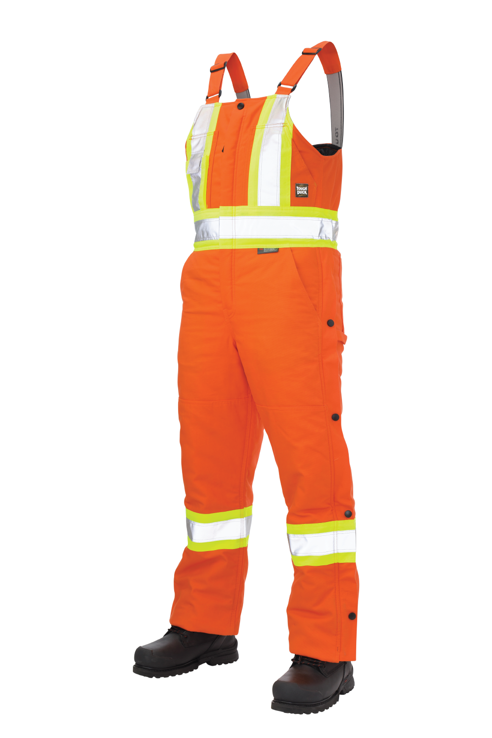 Tough Duck S757 Duck Insulated Safety Bib Overall - Orange