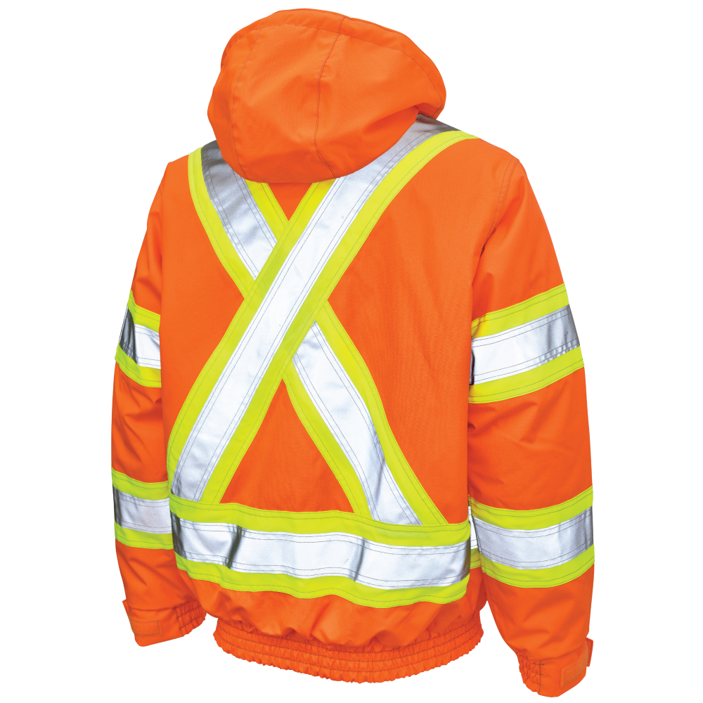 Tough Duck SJ20 Ripstop Safety Bomber - Fluorescent Orange