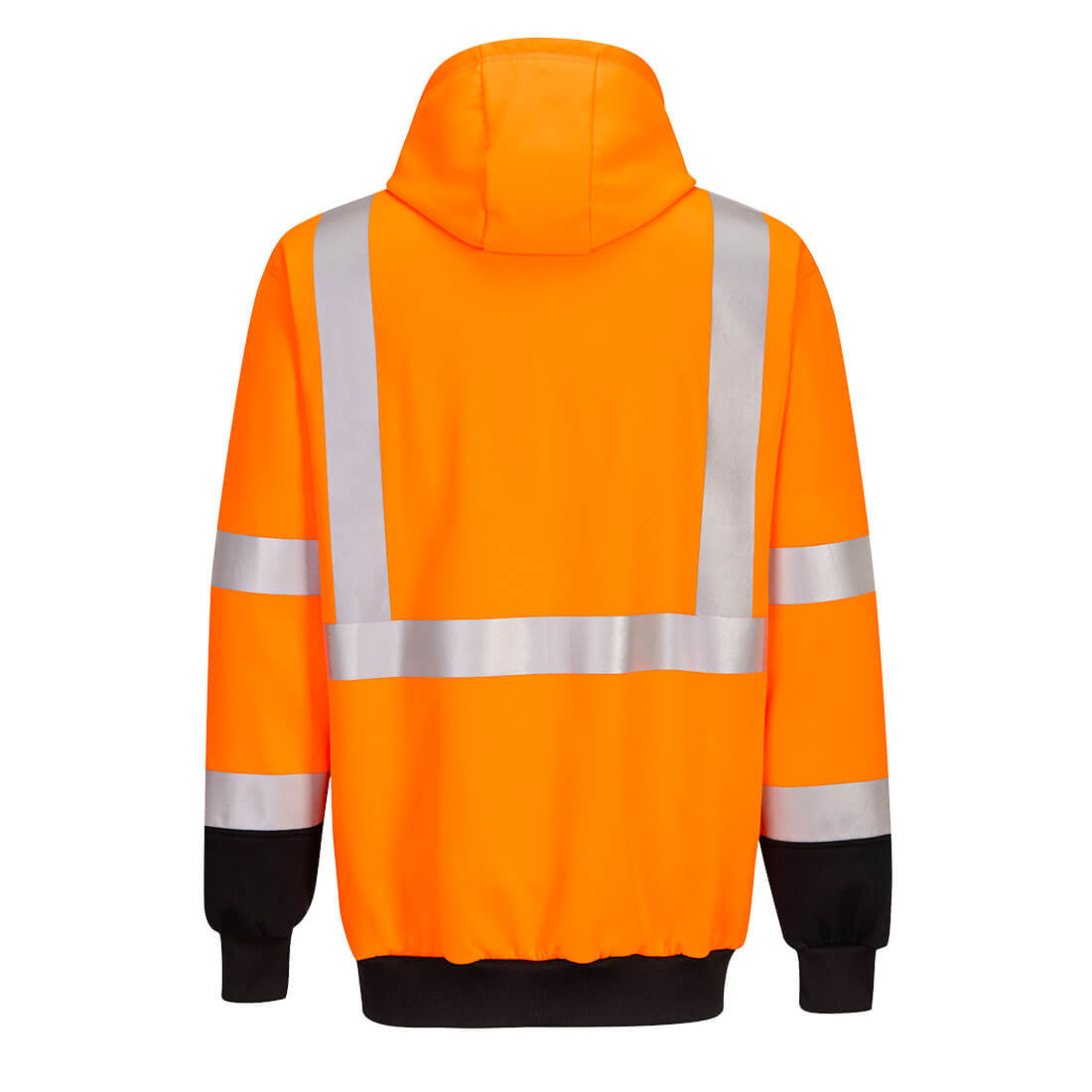 Portwest UB324 Two-Tone Hooded Sweatshirt - Orange/Black, back