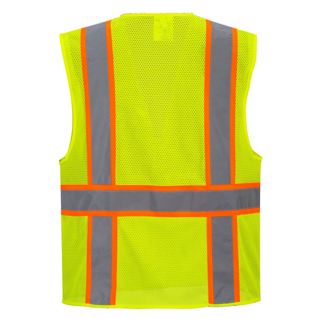 Portwest US372 Jackson Hi-Vis Contrast Executive Vest - Yellow, back