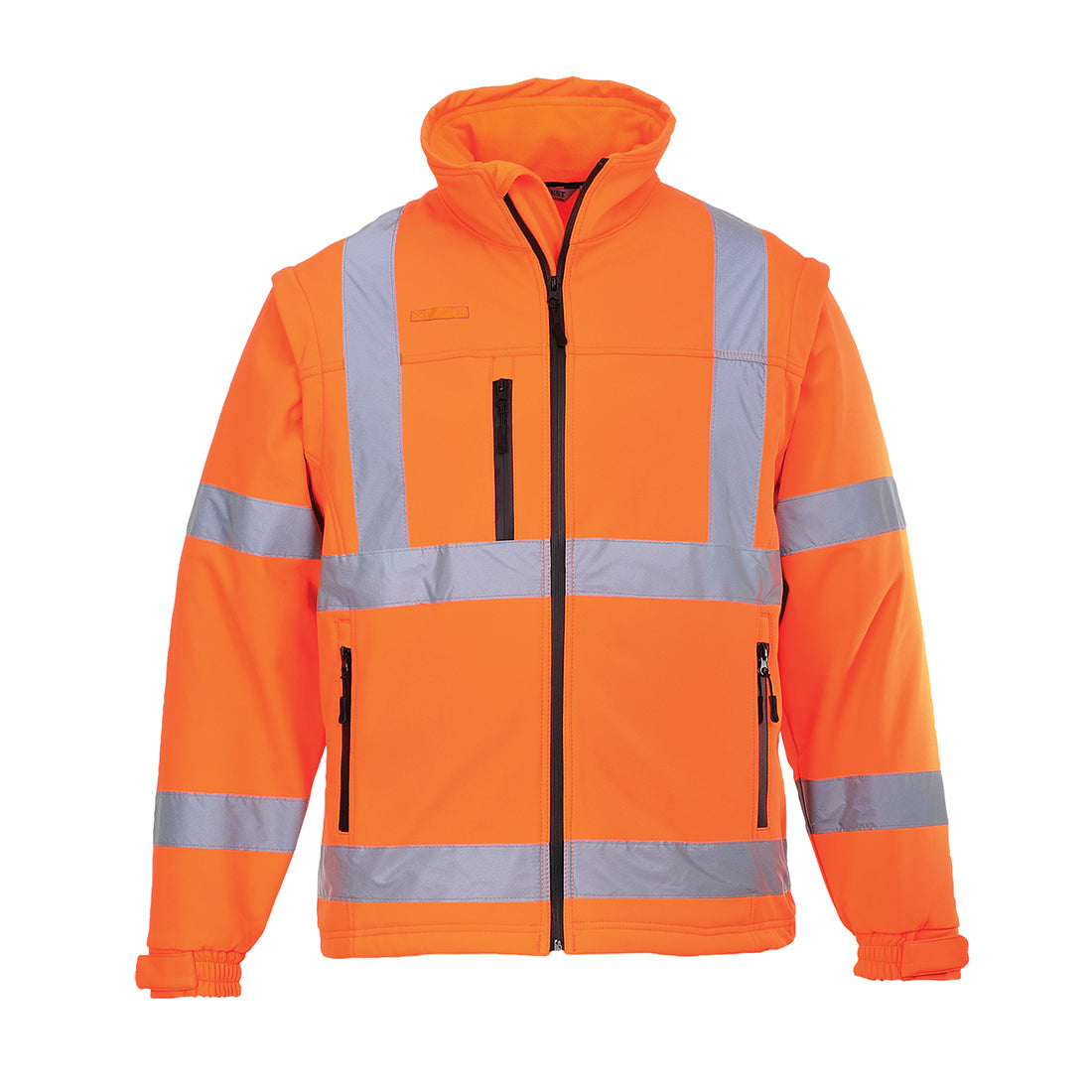 Portwest US428 Hi-Vis Softshell Jacket (3L) - Orange, front