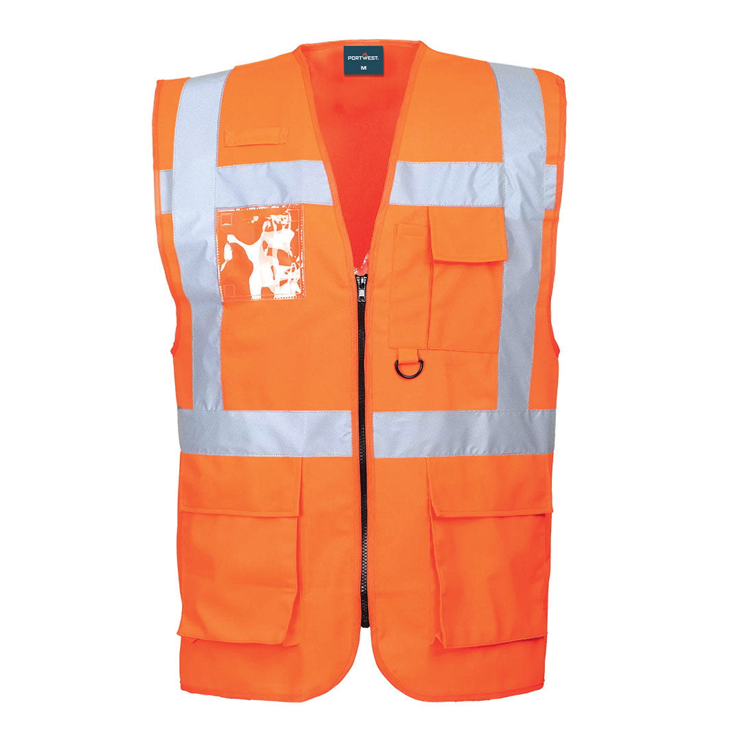 Portwest US476 Berlin Hi-Vis Executive Vest - Orange, front