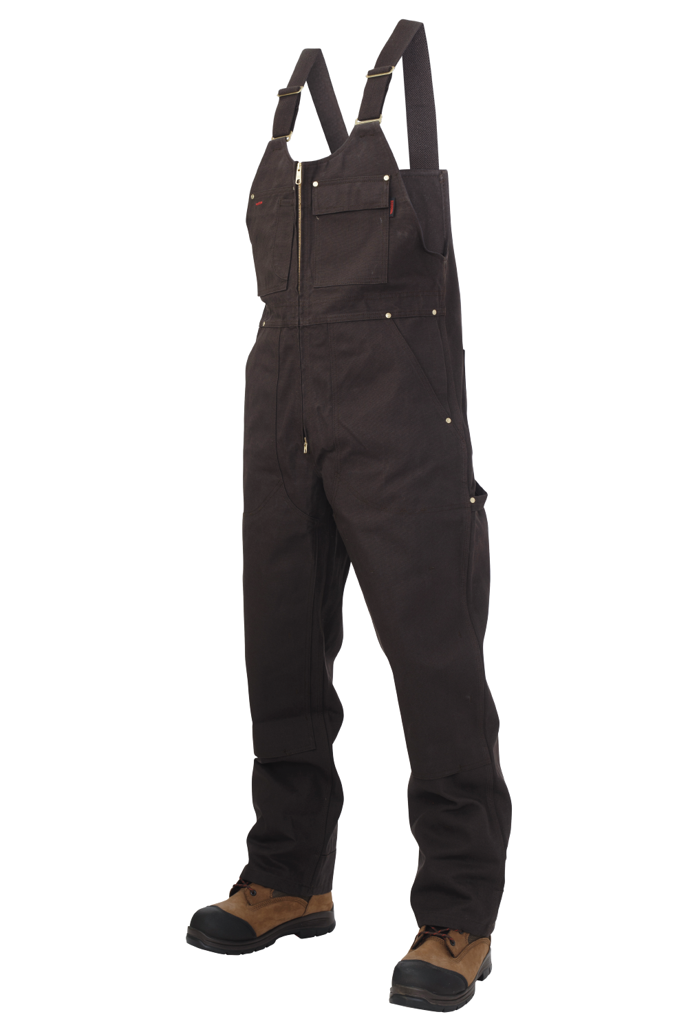 Tough Duck WB04 Unlined Duck Bib Overall - Dark Brown