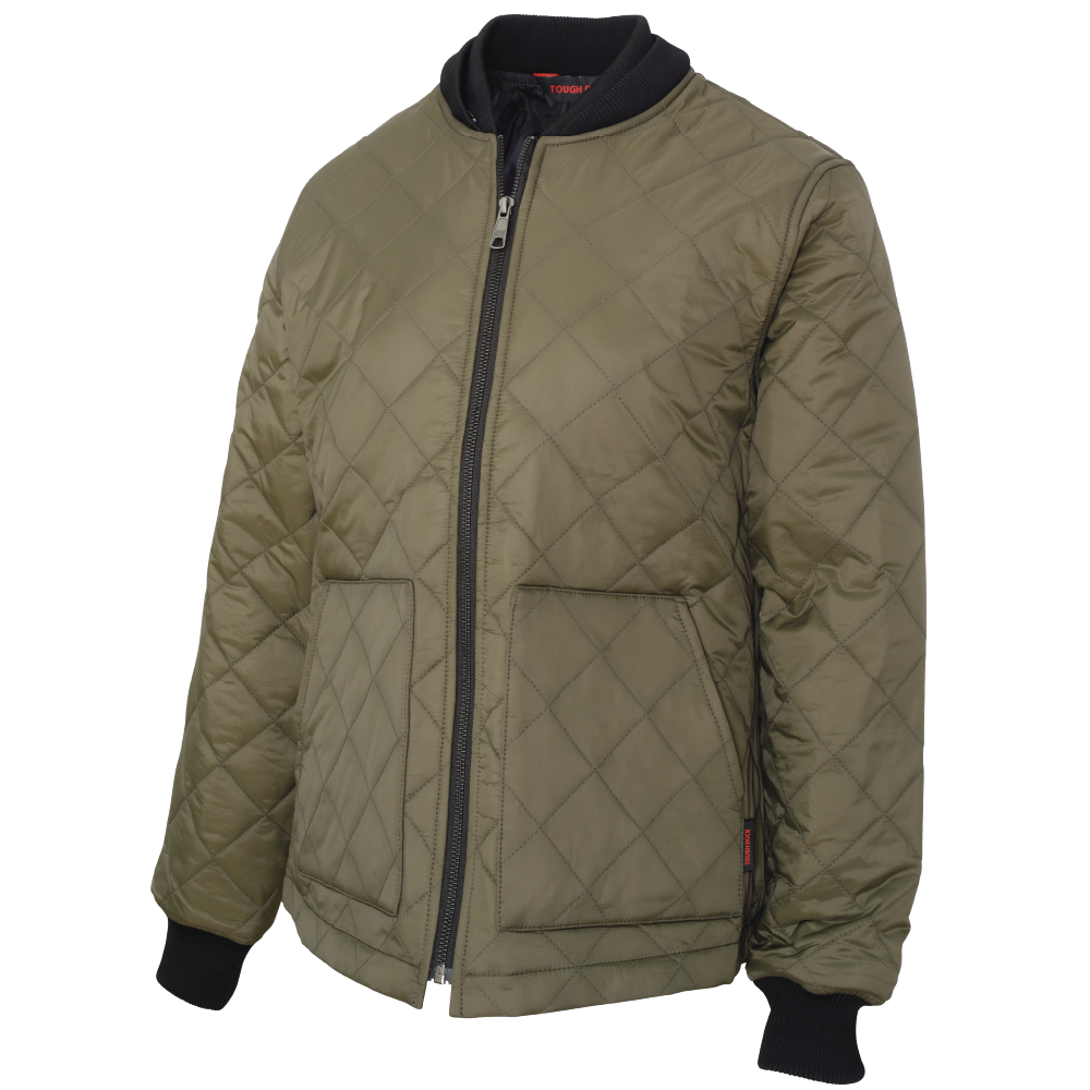 Tough Duck WJ39 Women's PrimaLoft Freezer Jacket - Olive + Black Lining