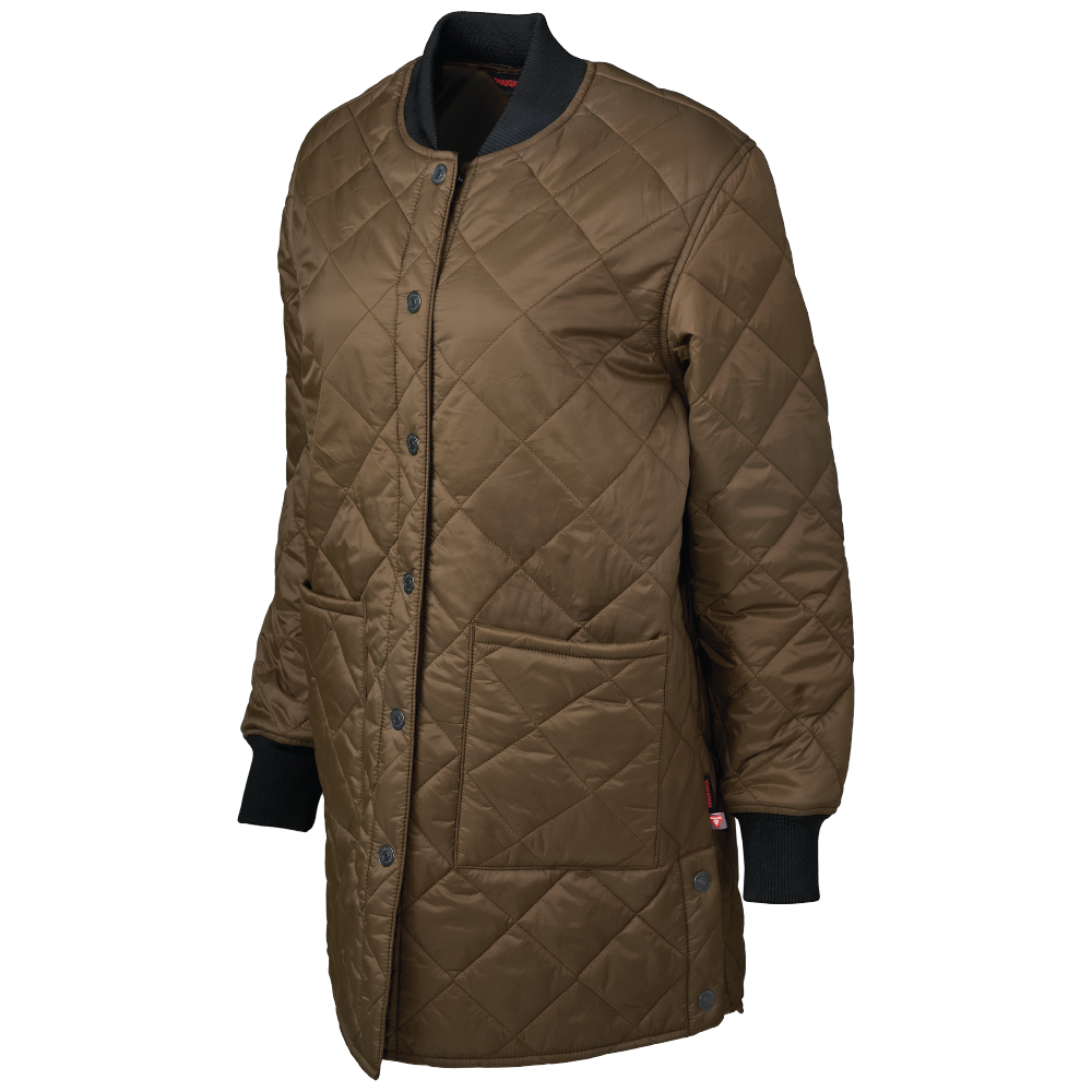Tough Duck WJ47 Women's PrimaLoft Long Freezer Jacket - Timber