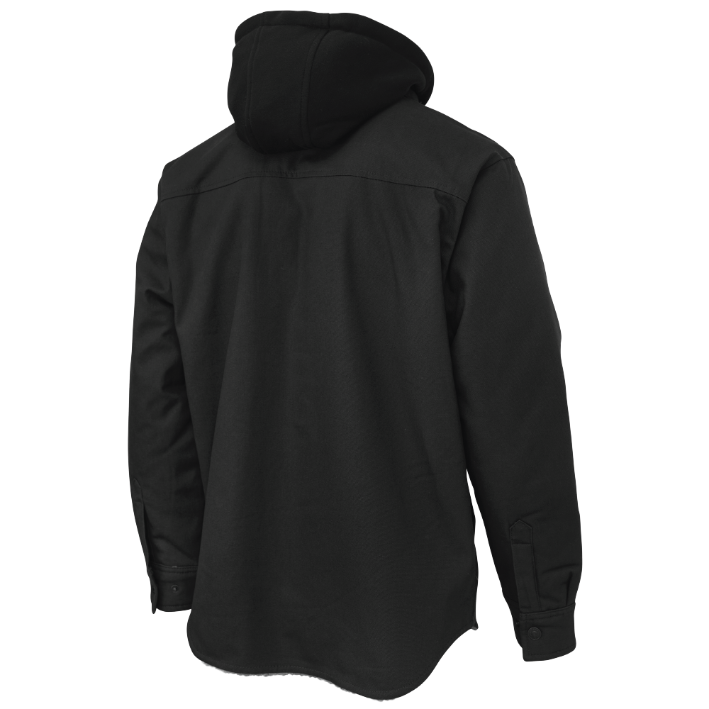 Tough Duck WS03 Sherpa-Lined Duck Jac-Shirt - Black back