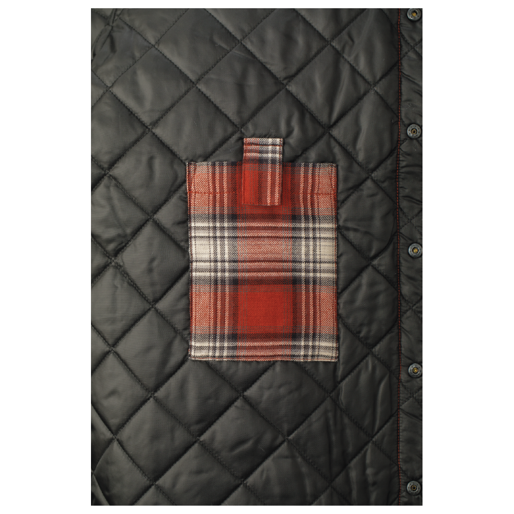 Tough Duck WS05 Quilt-Lined Flannel Shirt - Red/Ecru Plaid