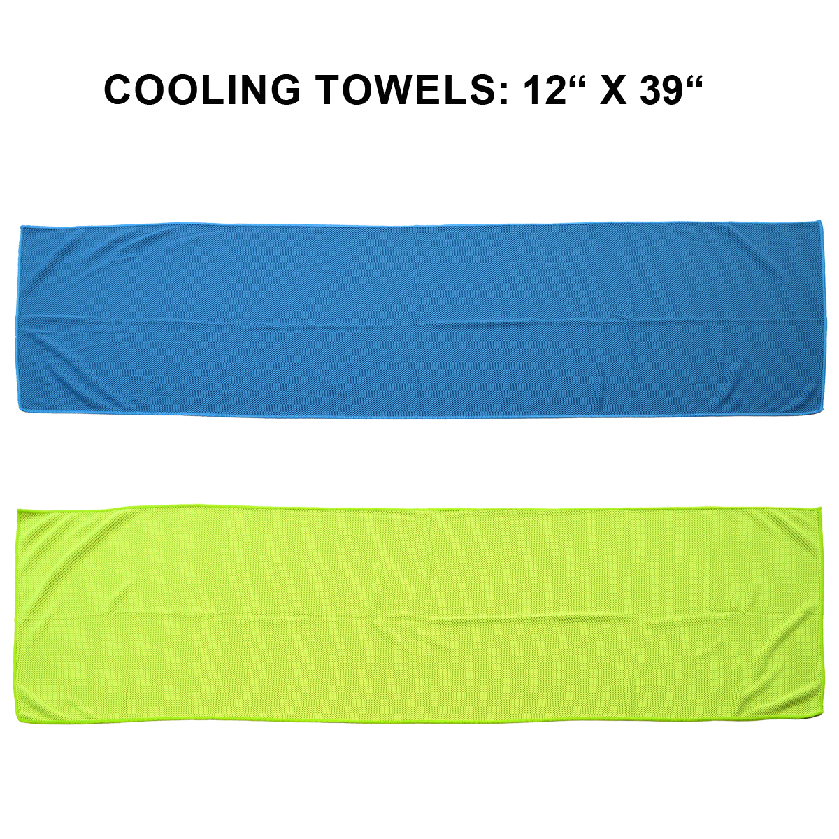 Petra Roc COOT-BLUE Microfiber Mesh Cooling Towel 40" x 12" - Lake Blue