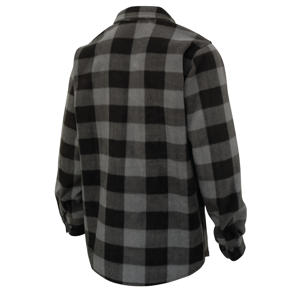 Tough Duck i964 Buffalo Check Fleece Shirt - Grey Check