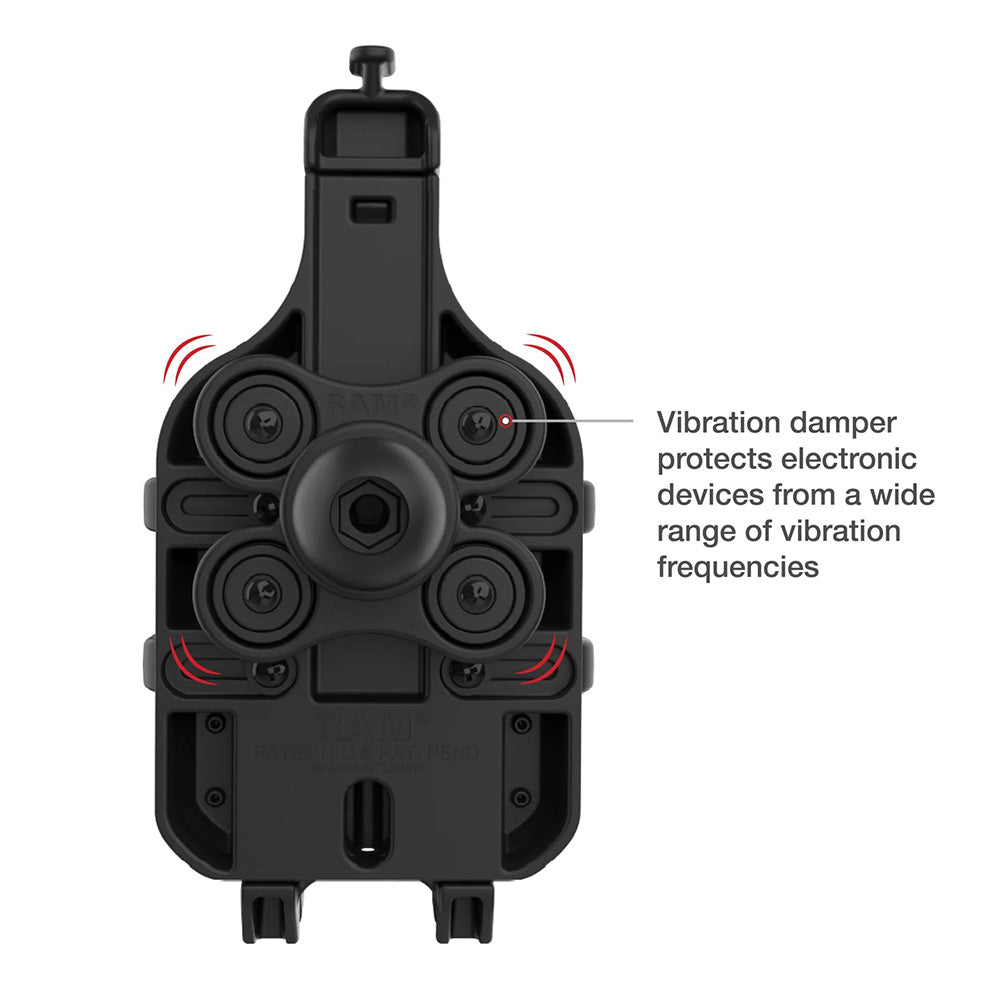 Ram Mount RAM Quick-Grip Pro Phone Holder w/Ball  Vibration Damper [RAM-HOL-PD5BVU]
