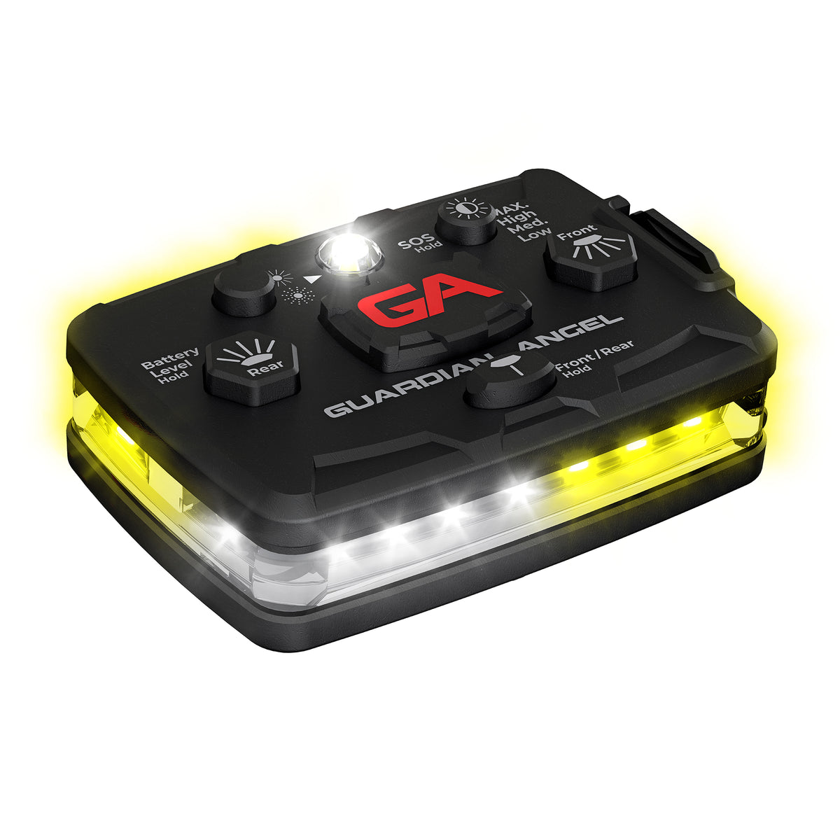 Guardian Angel Elite Series White & Yellow/White & Yellow wearable safety light