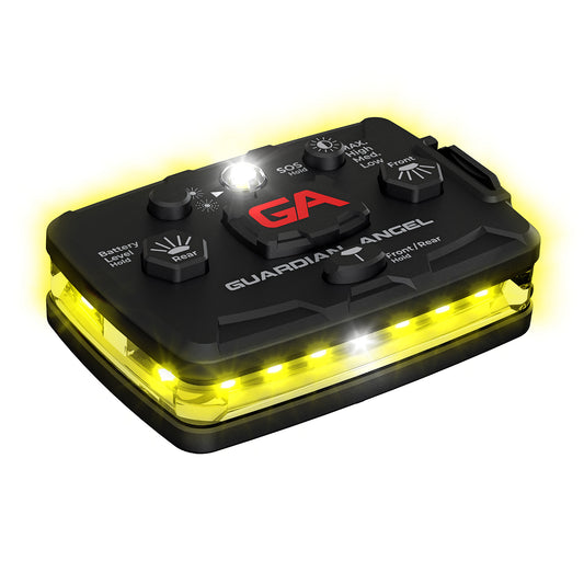 Guardian Angel Elite Series Yellow/Yellow wearable safety light