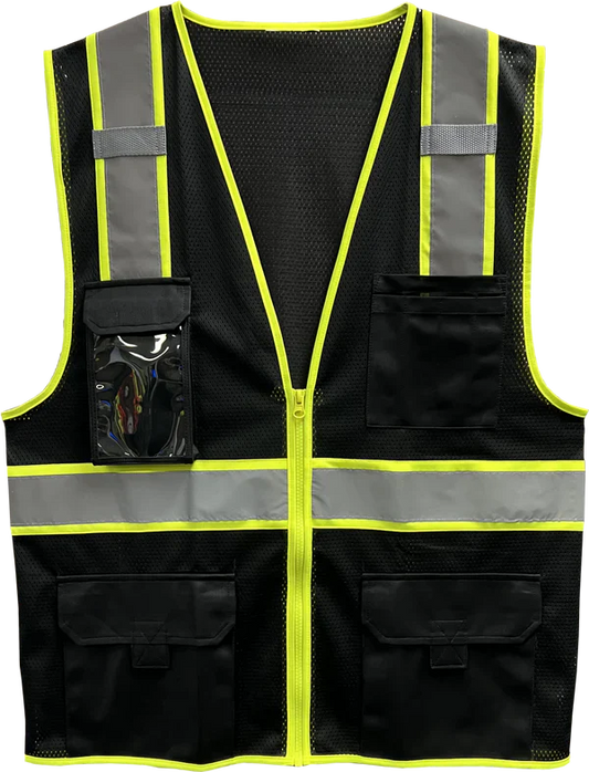 Black High-Visibility Vest