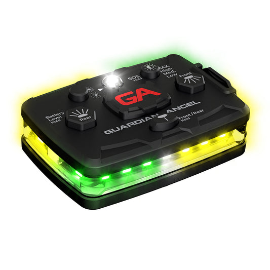 Guardian Angel Elite Series Green & Yellow/Green & Yellow wearable safety light