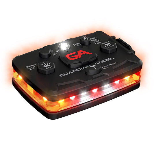 Guardian Angel Elite Series Multi-Functional Orange/Orange wearable safety light