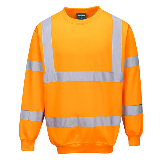 Portwest B303 Hi-Vis Sweatshirt - Orange, front