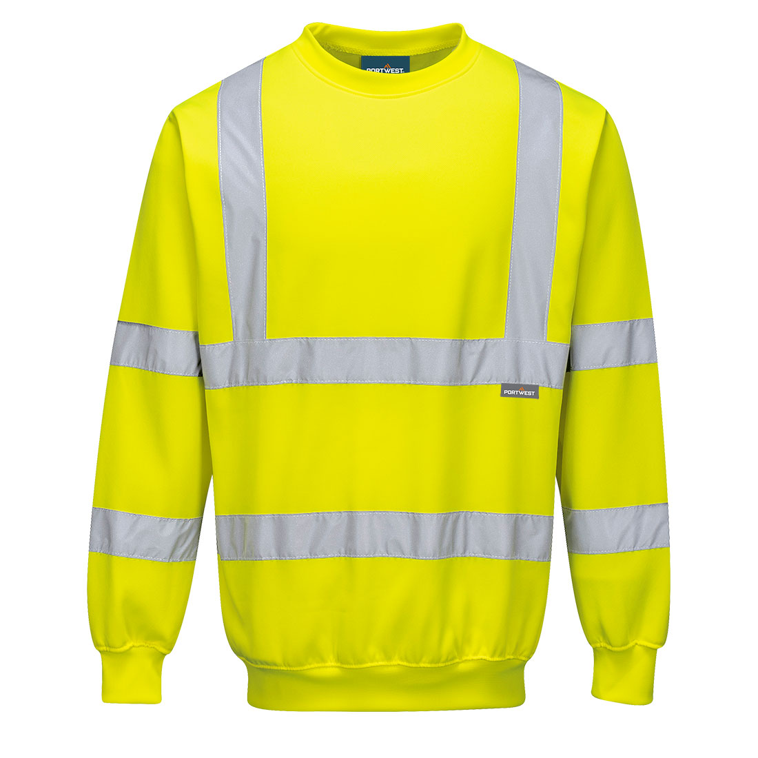 Portwest B303 Hi-Vis Sweatshirt - Yellow, front