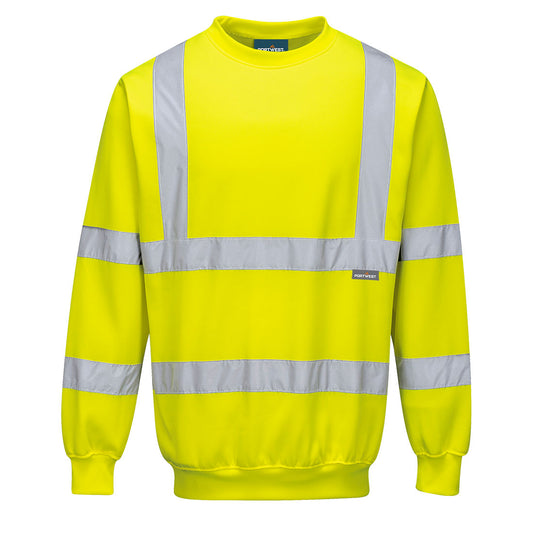 Portwest B303 Hi-Vis Sweatshirt - Yellow, front