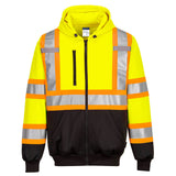 X Back Contrast Tape Hoodie