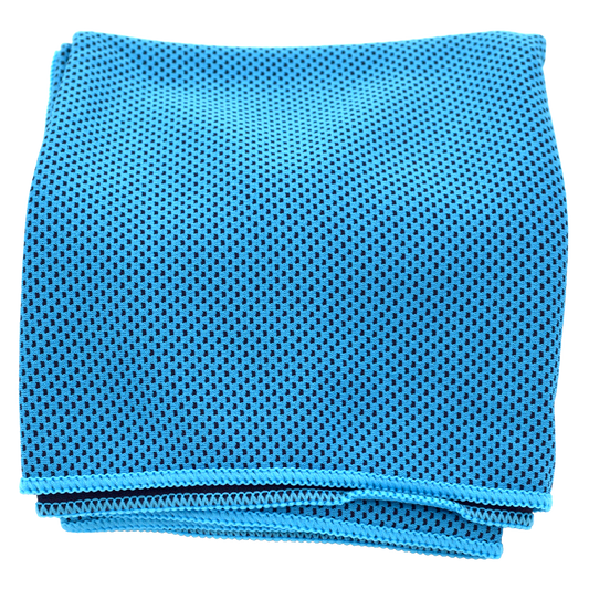 Petra Roc COOT-BLUE Microfiber Mesh Cooling Towel 40" x 12" - Lake Blue