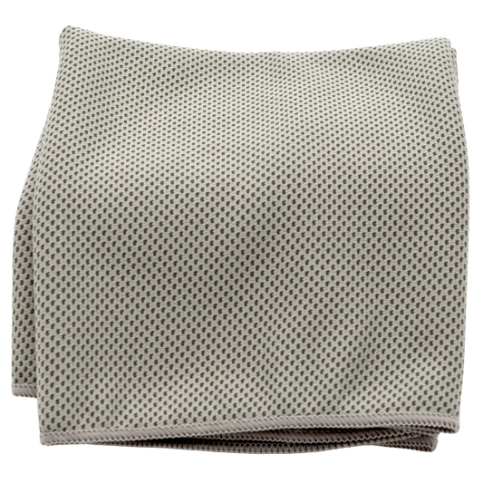 Petra Roc COOT-LTGY Microfiber Mesh Cooling Towel 40" x 12" - Light Grey