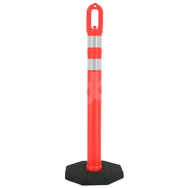 Xpose Safety 42" Ring Top Delineator Post with 13 lb Base - Orange