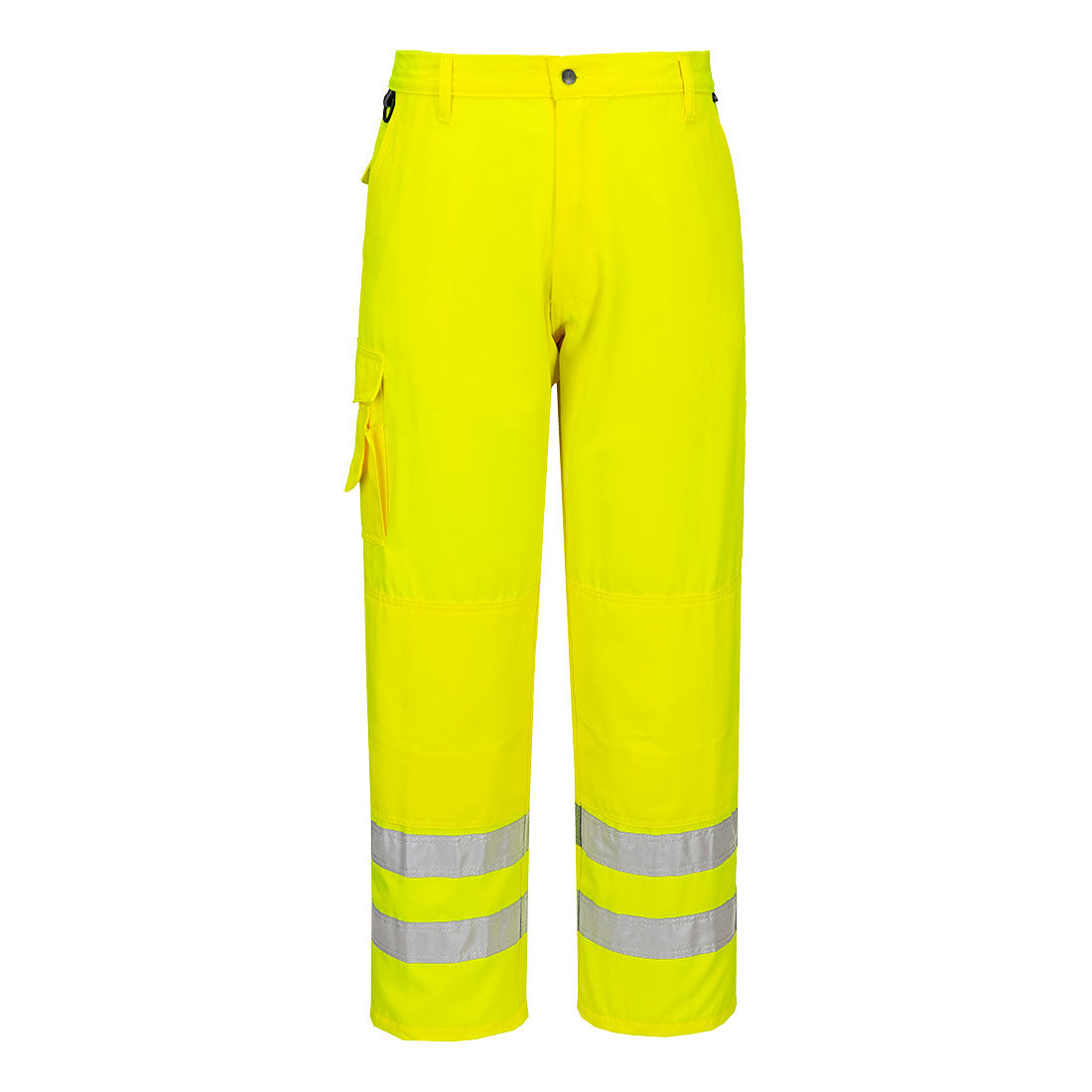Portwest E046 Hi-Vis Service Pants - Yellow, front